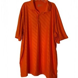 Nike Golf Tour Performance DriFit Orange Checkered